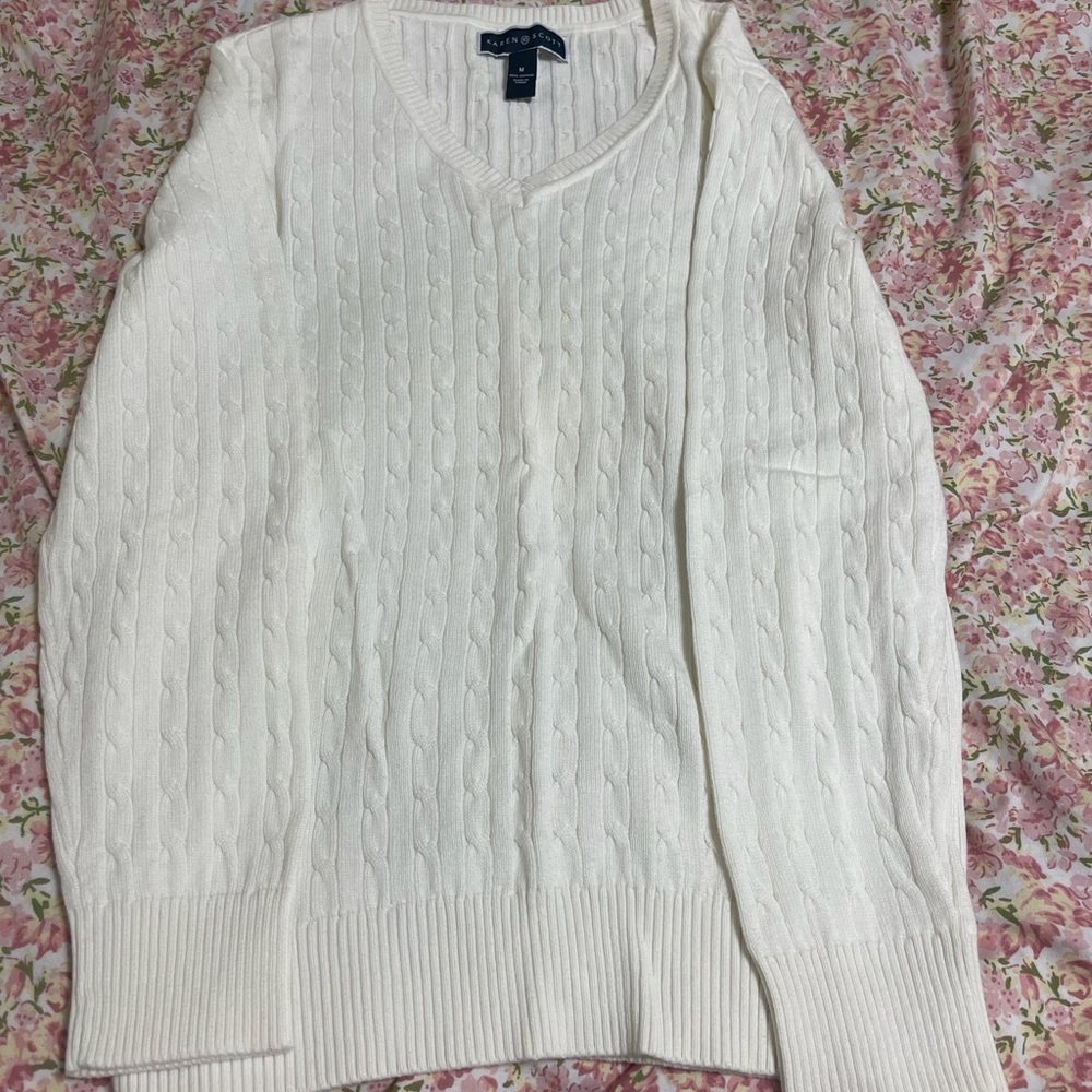 karen scott long sleeve sweaters.  Size M